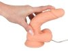 Naturalne dildo z wibracją na przyssawce 17,5 cm